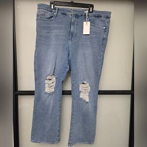 NWT GOOD AMERICAN GOOD CURVE JEANS. SZ 18